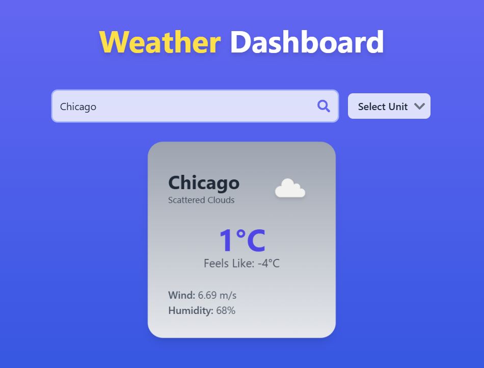 Weather Dashboard
